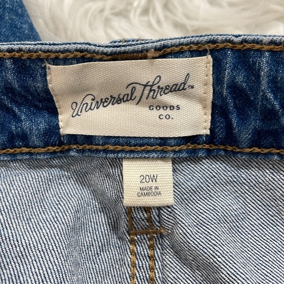 UNIVERSAL THREAD Vintage Bermuda Stretch Raw Hem Denim Jean Shorts Size 20 NEW - Picture 7 of 15